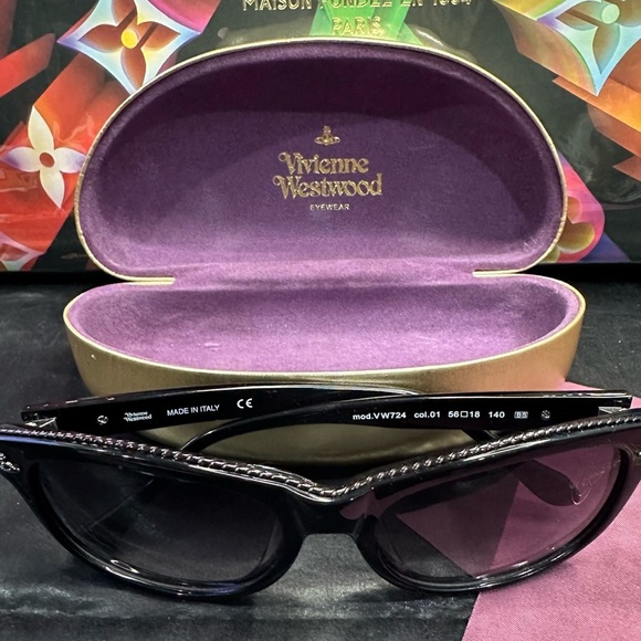 Vivienne Westwood Cat-eye Metal Edged Sunglasses EUC​ Vintage​ - Picture 2 of 9